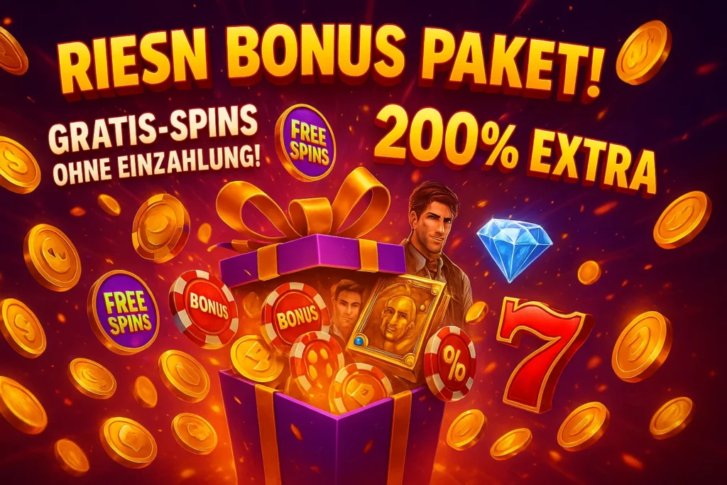 Lex Casino Deutschland Riesen Bonus Paket: Gratis-Spins und 200% Extra