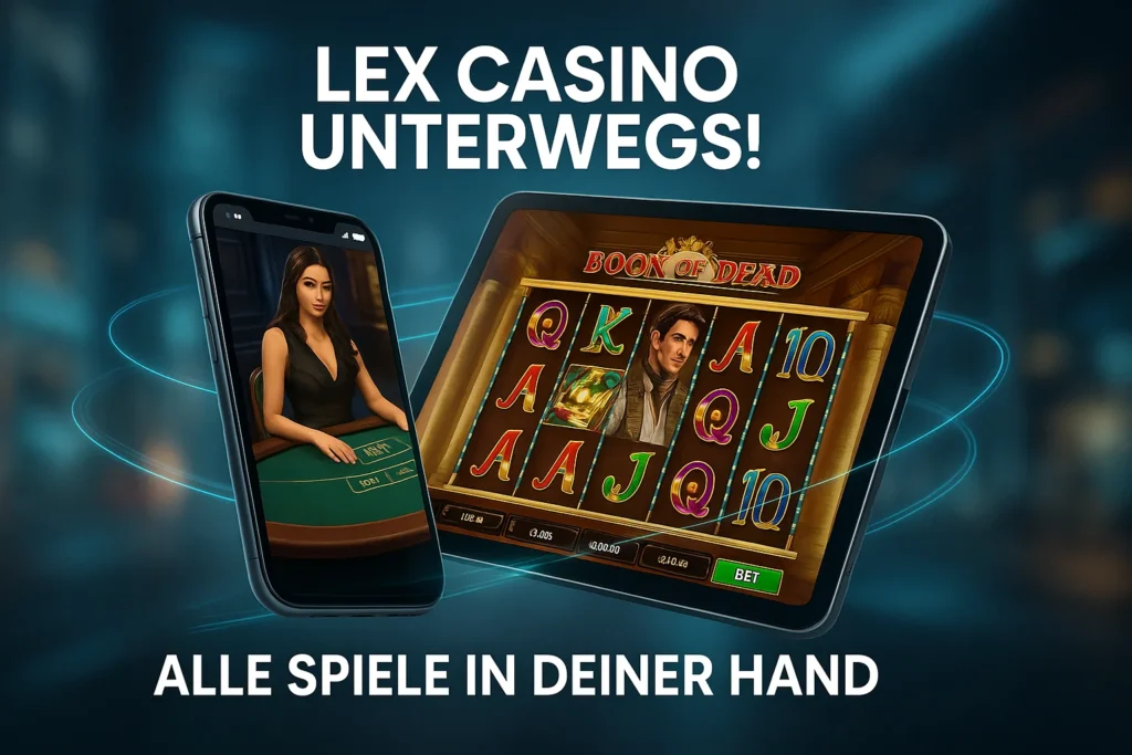 Lex Casino Unterwegs: Alle Spiele in deiner Hand